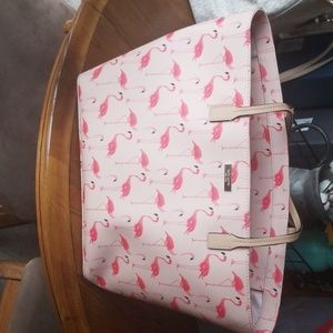 Kate spade flamingo oversize purse